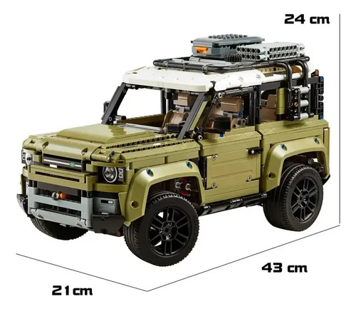 Blocos De Montar Technicland Rover Defender Land Rover Defen 2573 - Imagem 12