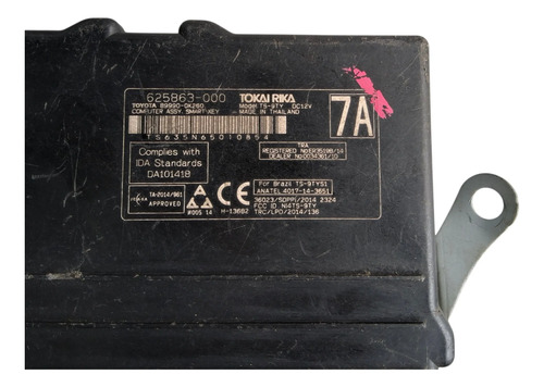 Modulo Ignição Smart Key Chave Toyota Hilux 899900k260 - Imagem 5