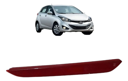 Refletor Olho De Gato Traseiro Hyundai Hb20 2015 2019 Oem Vermelho