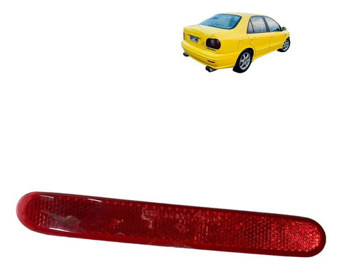 Refletor Olho De Gato Direito Fiat Marea 1999 2000 Vermelho