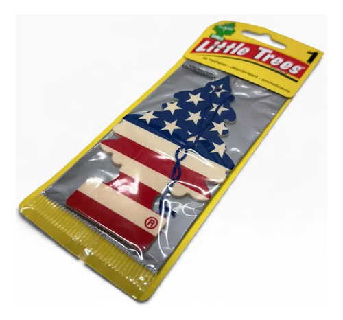 Little Trees Aromatizador De Carro Vanilla Bandeira Usa Branco Baunilha - Imagem 2