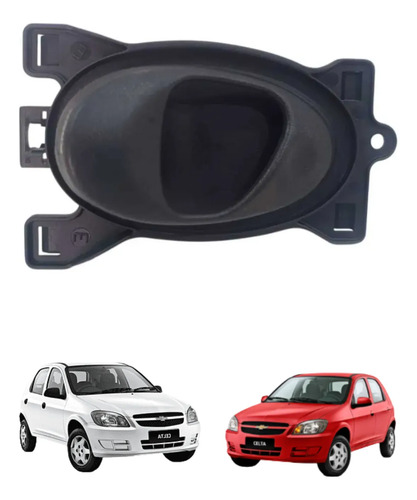 Macaneta Interna Dianteira Esquerda Celta 2000 A 2006 Preto Dianteira