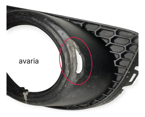 Moldura Farol Milha Esquerdo Vw Tiguan 2012 2017 Original Preto Esquerdo - Imagem 2