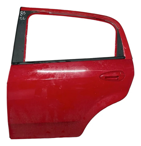Porta Traseira Esquerda Fiat Punto 2008 2009 2010 2011 2012 Traseira Esquerdo Vermelho