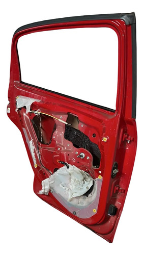 Porta Traseira Esquerda Fiat Punto 2008 2009 2010 2011 2012 Traseira Esquerdo Vermelho - Imagem 3