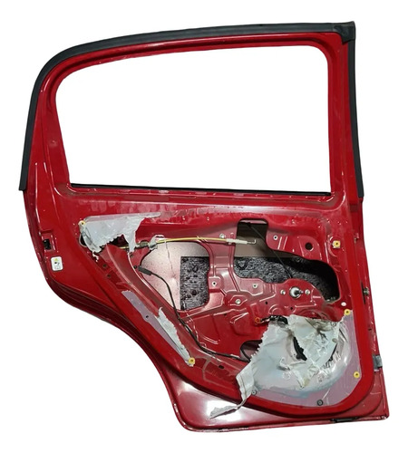 Porta Traseira Esquerda Fiat Punto 2008 2009 2010 2011 2012 Traseira Esquerdo Vermelho - Imagem 4