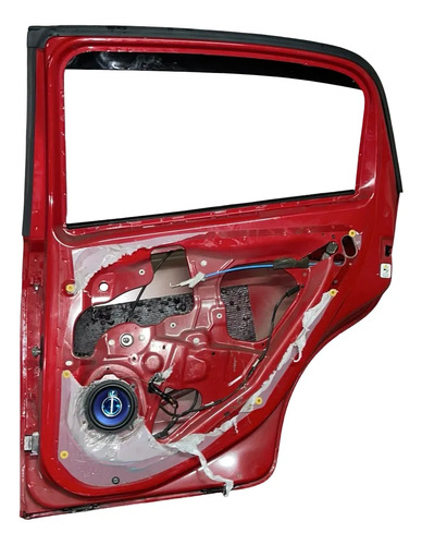 Porta Traseira Direita Fiat Punto 2008 2009 2010 2011 2012 Traseira Direito Vermelho - Imagem 4