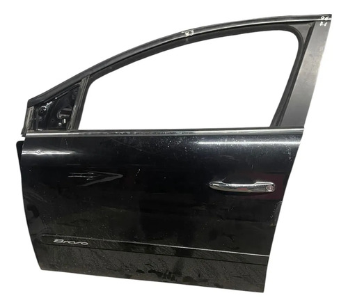 Porta Dianteira Esquerda Fiat Bravo 2011 2012 2013 2014 2016 Dianteira Esquerda Preto - Imagem 1