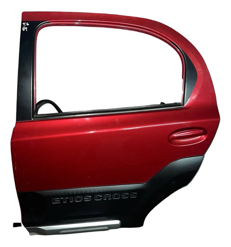 Porta Traseira Direita Toyota Etios Cross 2012 E 2021 Dianteira Esquerda Vermelho