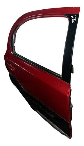 Porta Traseira Esquerda Toyota Etios Cross 2012 E 2021 Traseira Direira Vermelho - Imagem 2