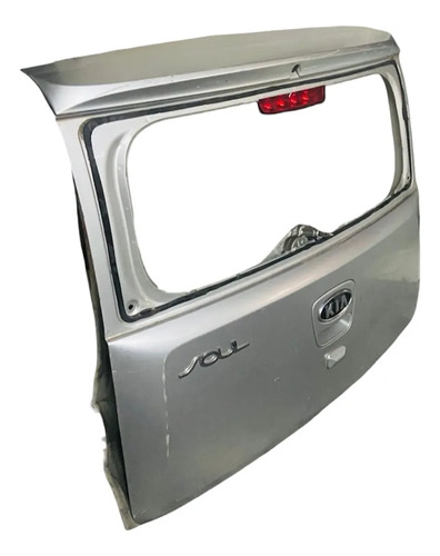 Tampa Traseira Kia Soul 2009 2010 2011 2012 2013. Prateado - Imagem 2