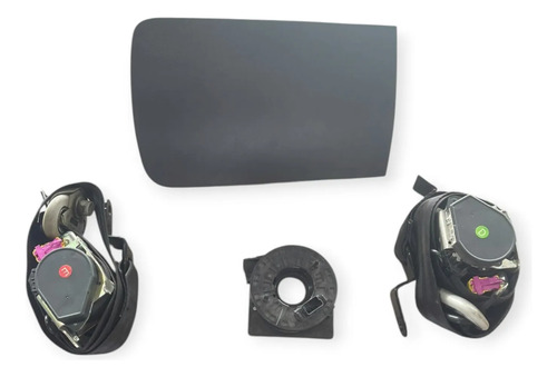 Kit Airbag Volkswagen Fox 2010 2011 2012 2013 Preto - Imagem 1