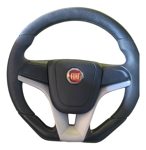 Volante Fiat Punto Uno Mobi Siena Strada Ideia 2008 A 2012 Preto - Imagem 1