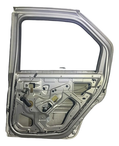 Porta Traseira Direita Renault Logan 2008 A 2014 Traseira Direita Prateado - Imagem 3
