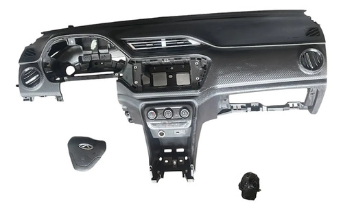 Kit Air Bag Chery Tiggo 2 2019 2022 Preto - Imagem 1