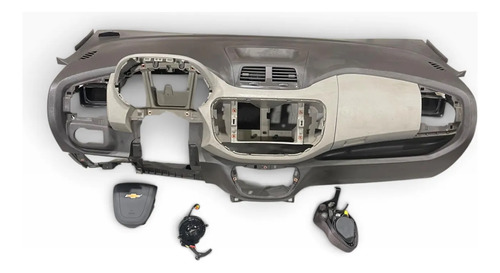 Kit Painel Airbag Chevrolet Spin 2013 A 2020 Cinza - Imagem 1