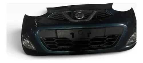 Parachoque Dianteiro Nissan March 2015 A 2018 Azul-escuro - Imagem 2