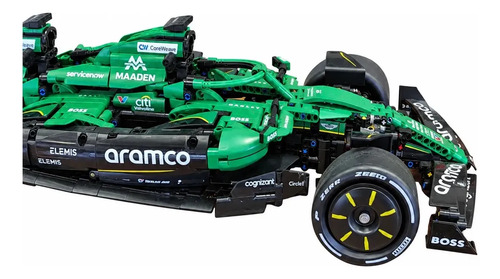 Blocos De Montar F1 Aston Martin Amr25 Escala 1:8 1547 Peças - Imagem 2