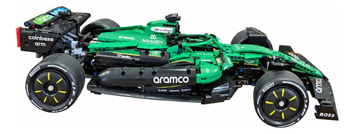 Blocos De Montar F1 Aston Martin Amr25 Escala 1:8 1547 Peças - Imagem 6