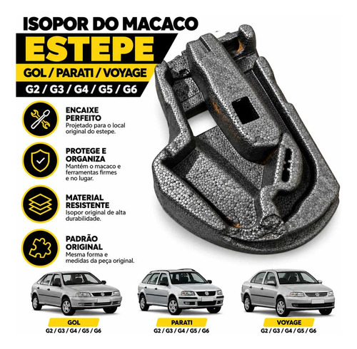 Isopor Do Macaco Estepe Parati Voyage Gol G2 G3 G4 G5 G6 Original - Imagem 5