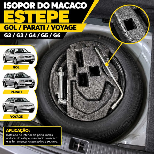 Isopor Do Macaco Estepe Parati Voyage Gol G2 G3 G4 G5 G6 Original - Imagem 7