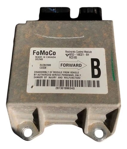 Módulo Airbag Ford Fusion 2006 A 2009