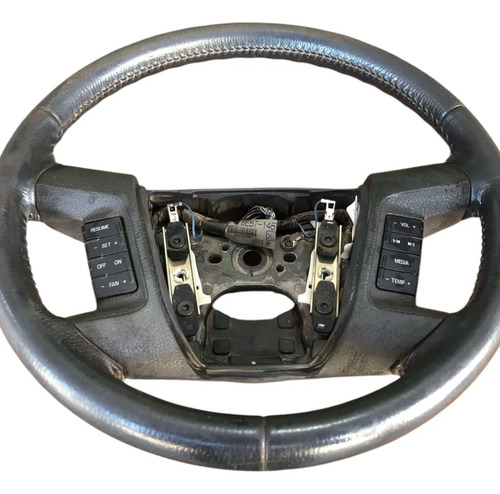 Volante Multifuncional Couro Ford Fusion 06 09 Com Comandos Preto - Imagem 4