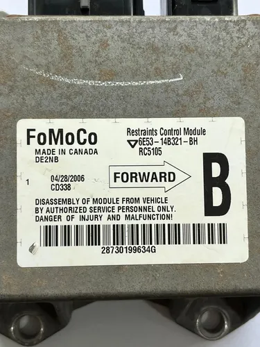 Modulo Controle De Retençao Airbag Ford Fusion 2006 A 2009 - Imagem 3