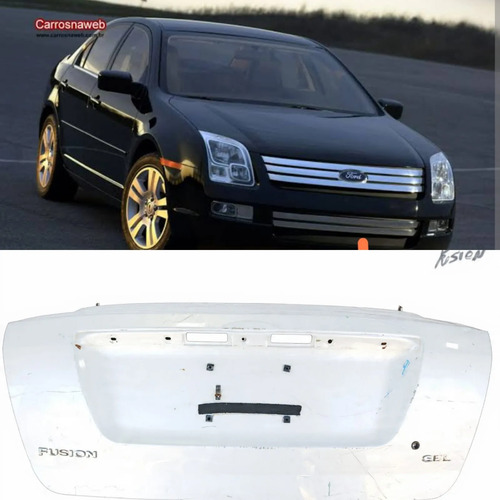 Tampa Traseira Ford Fusion Original 2010 2011 2012 2013 Prateado - Imagem 3