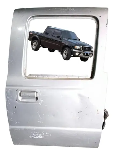 Porta Traseira Lado Direito Ford Ranger 2005 A 2009 Traseira Direito Prateado - Imagem 1