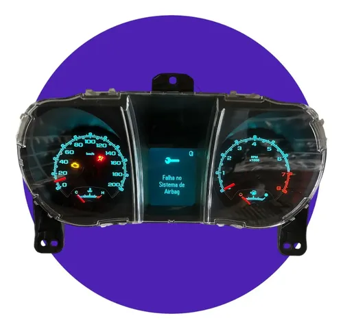 Painel De Instrumentos S10/trailblazer Flex 2012 A 2016 5 Preto - Imagem 2