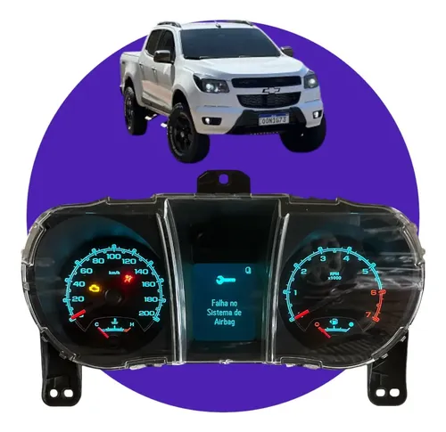 Painel De Instrumentos S10/trailblazer Flex 2013 A 2016 Azul