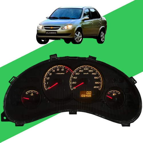 Painel De Instrumentos Chevrolet Corsa Classic 2006 A 2013 Preto