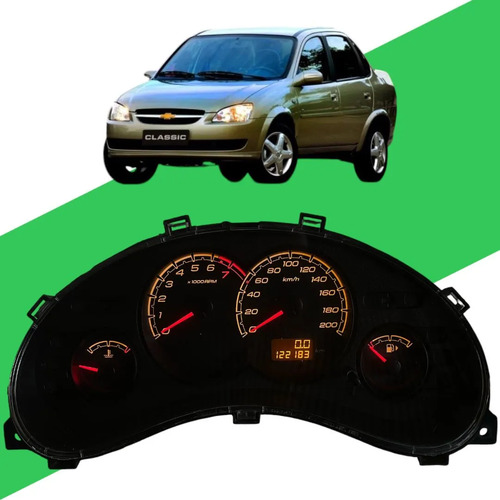Painel De Instrumentos Chevrolet Corsa Classic 2006 A 2016 Preto