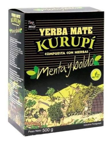 Erva Terere Kurupí Menta E Boldo 500g  Original Paraguaia - Imagem 4