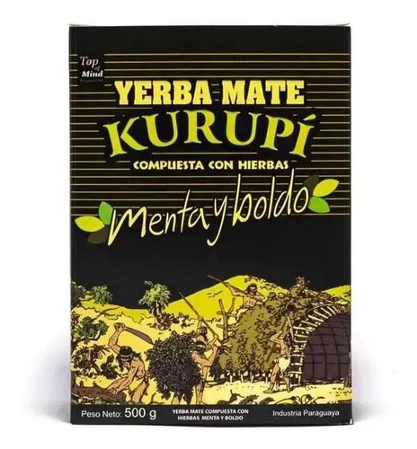 Erva Terere Kurupí Menta E Boldo 500g  Original Paraguaia - Imagem 6