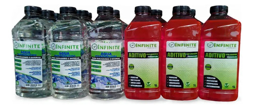 Kit 3 Aditivos Concentrados + 3 Água Desmeralizada Infinite Rosa