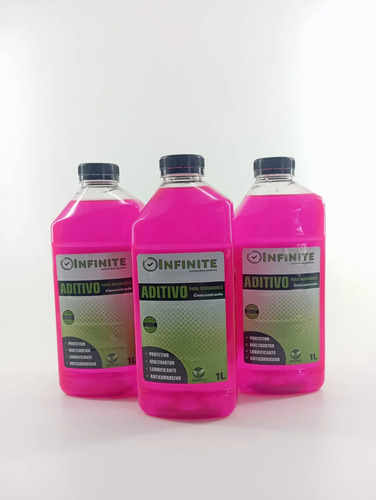 Kit 3 Aditivo Concentrado Radiador Infinite Rosa