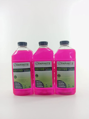 Kit 3 Aditivo Concentrado Radiador Infinite Rosa - Imagem 2