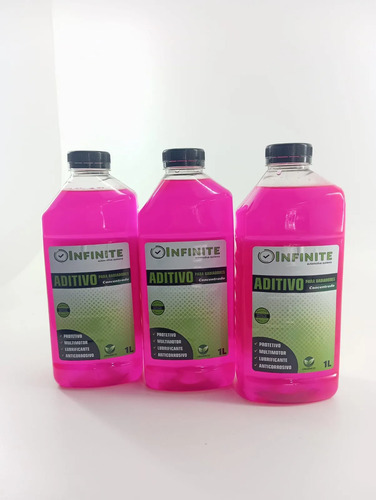 Kit 3 Aditivo Concentrado Radiador Infinite Rosa - Imagem 3