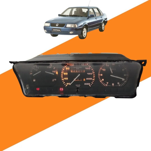 Painel Instrumentos Vw Santana C/ Relogio 1996 A 1999 Preto - Imagem 1