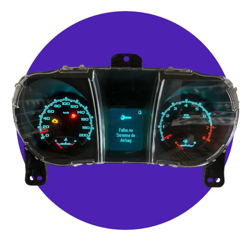 Painel De Instrumentos S10/trailblazer Flex 2012 A 2016 Azul - Imagem 2