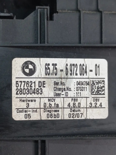 Luz De Teto Cortesia Bmw 320i 2.0 07/11 Cod:(6575697206401). - Imagem 7