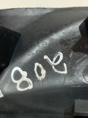 Acabamento Interno Retrovisor Direito Peugeot 208 2013a2019 Preto - Imagem 2
