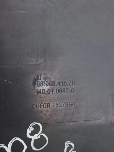 Moldura Coluna Central Lado Direito Peugeot 2008 2018 Orig. Preto - Imagem 5