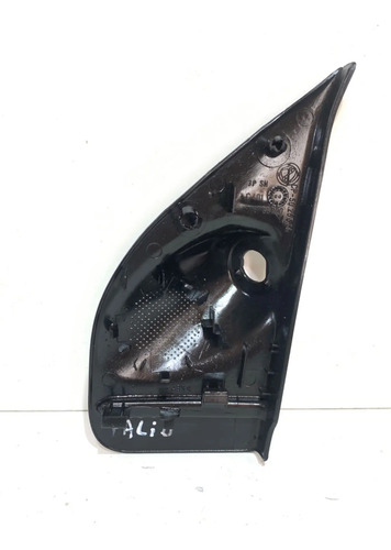 Acabamento Interno Retrovisor Esquerdo Fiat Palio 1996 2006 Preto - Imagem 2