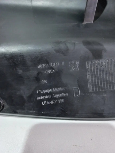 Moldura Coluna Traseira Direita Banco Peugeot 408 2012... - Imagem 5