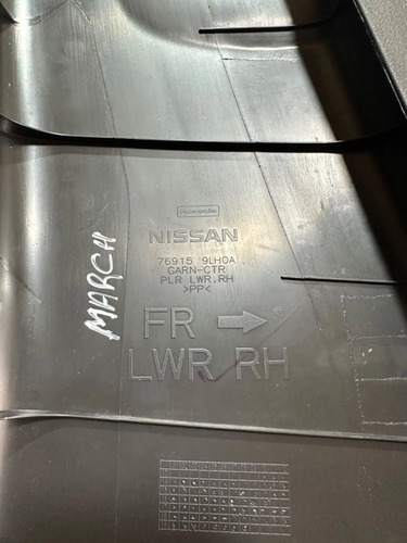 Acabamento Interno Coluna Central Direita Nissan March 2018 - Imagem 3