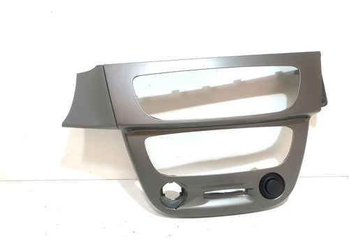 Moldura Painel Rádio Renault Fluence 2010 2013 Detalhe Cinza