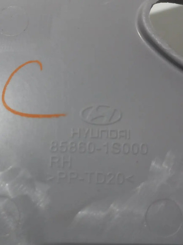 Acabamento Coluna Traseira Direita Hyundai Hb20 2014 Orig. - Imagem 7